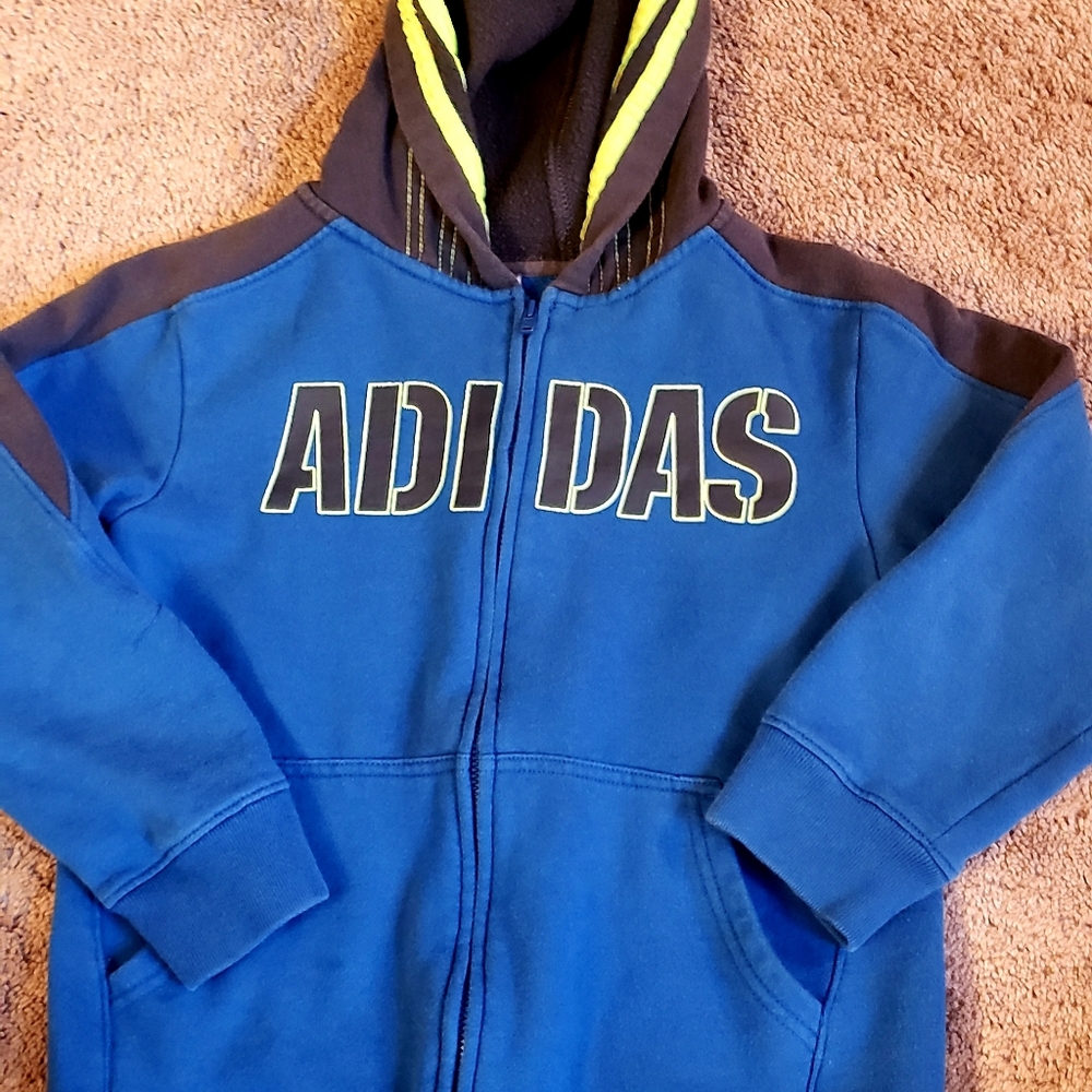 Boys Adidas Hooded Sweatshirt